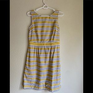 Boden Grace Yellow Stripe Sheath Dress